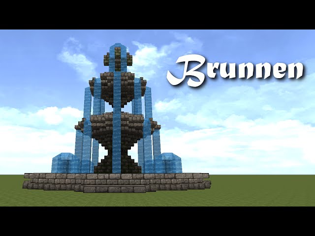 Minecraft Tutorial Brunnen Bauen Build A Fountain Youtube