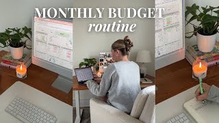 Monthly Money Routine💸 budget breakdown, sinking funds, financial goals etc