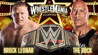 WWE 2K24  - Brock Lesnar vs The Rock For WWE Championship Title Full Match