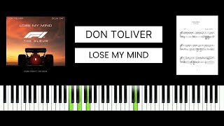 Download Lagu Don Toliver - Lose My Mind (feat. Doja Cat) BEST PIANO TUTORIAL \u0026 COVER MP3