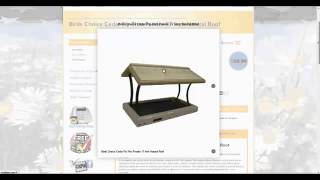 Low-priced platform bird feeder and fly through feeders.
