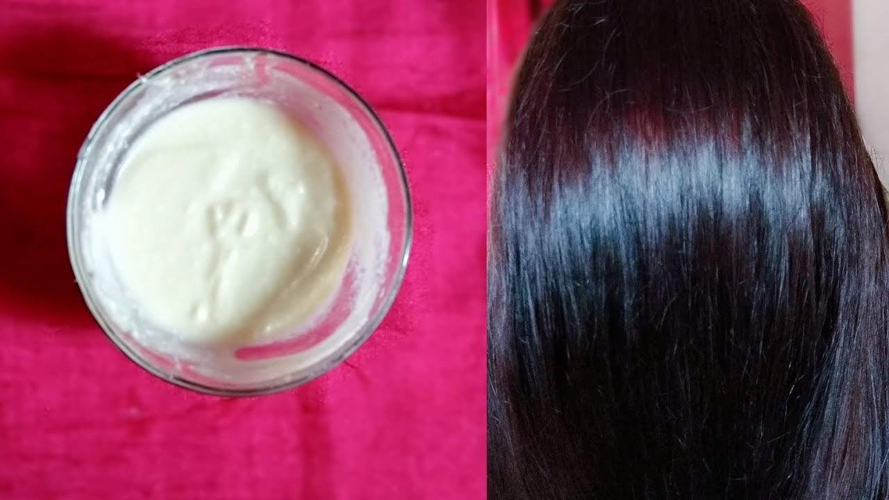 CURD HAIR MASK FOR SILKY, SMOOTH, DANDRUFF FREE HAIR// How to apply