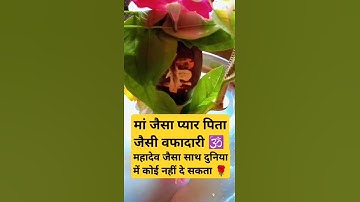 मां जैसा प्यार पिता जैसी वफादारी महादेव जैसा साथ दुनिया में कोई नही दे सकता #pradeepmishra #upay