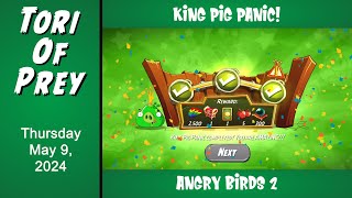 How to Beat Angry Birds 2 King Pig Panic!  May 9 - Complete!  Bonus Card!