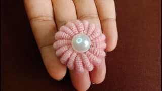 Woolen Flower Finger Tricks,Amazing Hand Embroidery Woolen Flower with Finger,Flower Embroidery