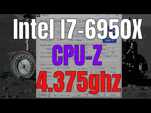 Intel i7 6950X CPUZ Bench in 2019 at 4.375ghz - YouTube