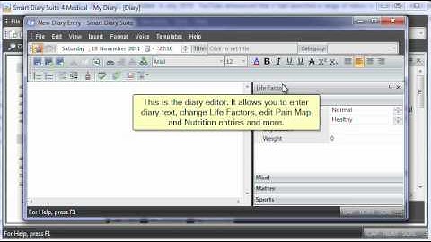 How to add a new diary entry using Smart Diary (R) Suite