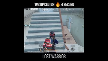 1V3 Op Clutch in 4 Second 🔥😲 #shorts #pubg #bgmi #clutch #1v4