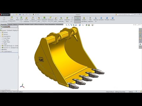 SolidWorks Tutorial | Sketch Excavator Bucket In Solidworks
