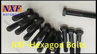 NXF UNS K03504 ASTM A105/A36 DiameterM4-M64 Galvanize Carbon Steel Half-Threaded Hex Head Bolt