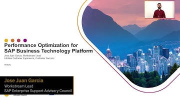 Overview video: Performance Optimization for SAP BTP | ESAC 2021