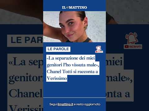 Video «La separazione dei miei genitori lho vissuta male», Chanel Totti si racconta a Verissimo
