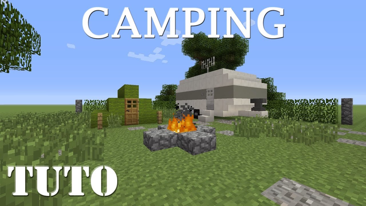MINECRAFT - Comment faire un CAMPING (ps4) - YouTube