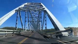 driving north: through Chester & Redbud, Illinois.