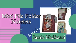 Famous Mini File Folder Notelets Tutorial with FREE TEMPLATE - see link in video description ⬇️ Profile