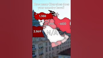 How many Churches does your country have? #history #mapper #maps #middleeast #geography