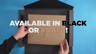 Kraft Portfolio with Button & String Closure