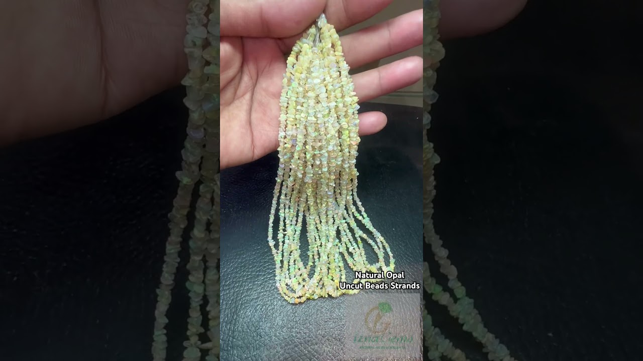 Natural Opal Uncut Beads Strands 16“ Each Very Beautiful Sparkle Gemstones 