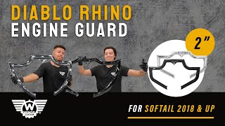 Product Review #29: Diablo Rhino 2" Engine Guard in Black & Polished Stainless Steel for HD 2018-Up