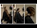 haircut on redhead long to short hair cut   ( make sure to like and comment)