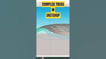 How To Make Truss Structure in Sketchup #sketchup #architecture #tutorial