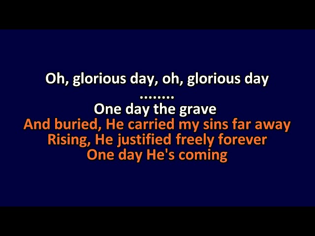 Casting Crowns - Glorious Day (Living He Loved Me) - Karaoke Instrumental Lyrics - ObsKure class=