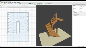 Stairwell railings in StairDesigner