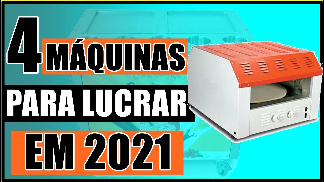 4 MÁQUINAS PARA VOCÊ COMEÇAR UM NEGÓCIO LUCRATIVO EM 2021!