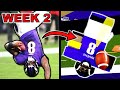 THE BEST PLAYS OF NFL WEEK 2 RECREATED IN ROBLOX! (FOOTBALL FUSION)
