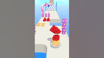 Pancake Run🥪🍌 Mobile gameplay walkthrough 🍇(Android iOS games) (All level)86 #pancake #shorts
