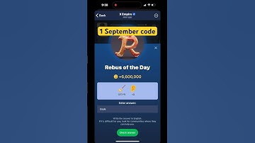 X Empire Rebus of the Day code today 31 August | Musk Empire YouTube video code today #muskempire