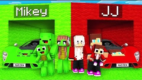 JJ and Mikey RACE Battle - Maizen Minecraft Animation