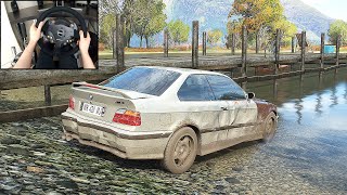 Rebuilding A BMW M3 E36 - Forza Horizon 4 (Steering Wheel + Shifter) Gameplay