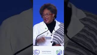 Mia Mottley, Prime Minister of Barbados at COP26 last November #ClimateChange #Shorts
