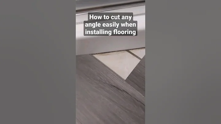 How to find any angle when cutting flooring #diy #shorts