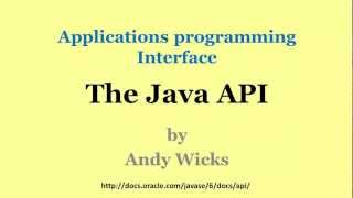 Java - The Java API