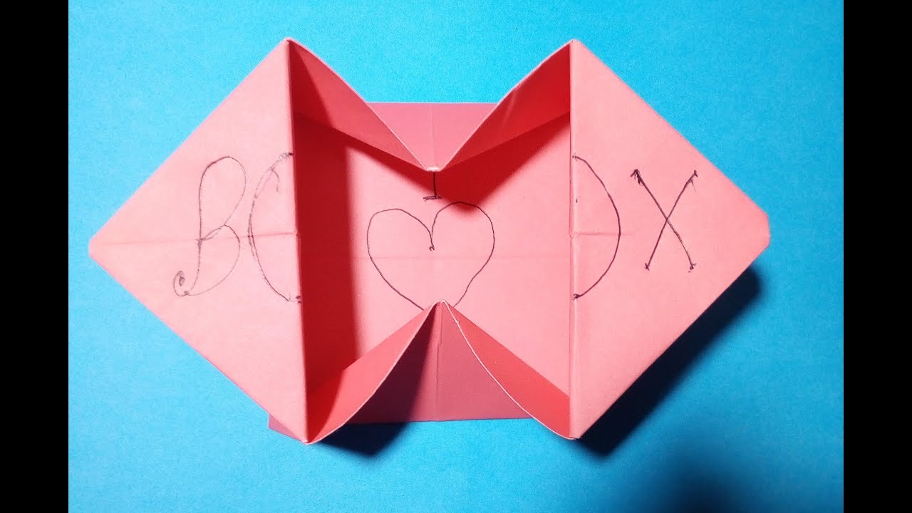 Origami Envelope Box Tutorial Diy Paper Kawasaki Youtube