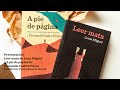 Presentación de 'Leer mata', de Luna Miguel y 'A pie de página', de Fernando Castro Flórez