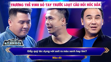 Trí Lực Sánh Đôi | Trương Thế Vinh ngơ người trước loạt câu hỏi hóc búa từ MC Quyền Linh
