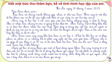 Lớp 5 | Viết thư gửi bạn, kể về tình hình học tập của em | Cô Thu | #2