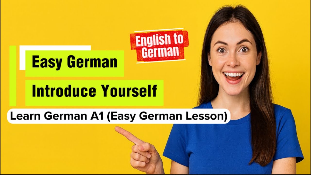 German Basic Introduction Simple Self Introduction Practice for Beginners (Easy German Lesson ...