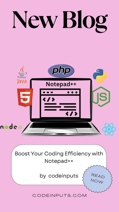 Boost Your Coding Efficiency with Notepad++ #codeinputs - YouTube