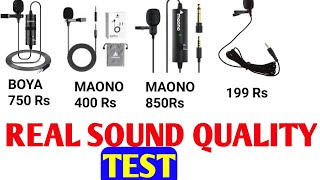 अपने youtube video के लिए कौन सा mic खरीदे || best mic under 1000 || real mic test || boya vs maono