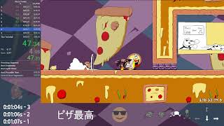 [Pizza Tower] Another Tutorial speedrun but now with an instant turnaround at the end which is cool