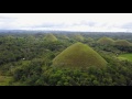 Chocolate Hills, Bohol island Philippines 4K Drone Footage
