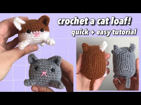 How to Crochet Stuffed Animals: Crochet Puppy Dog & Kitty Cat