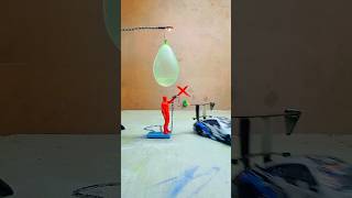 'Last‑Second Drift! RC Car Tackles Robot Before Balloon Burst'