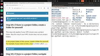 NAISS HPC Python: Use the tarball with exercises, for Dardel