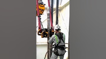 Derrickman Working on Rig #ad #drilling #rig #derrickman