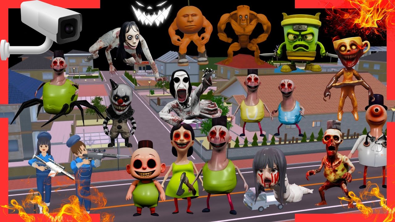 Yuta Mio Panik CCTV Rekam Hamood Habibi All Monster Anomali Menyerang 👺 Sakura School Simulator